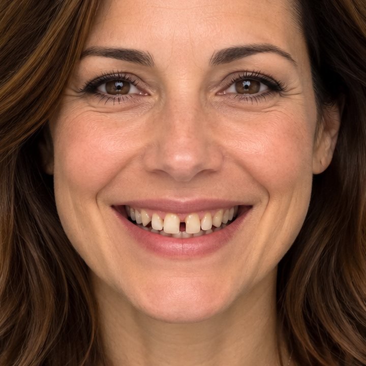 Patient’s smile before treatment