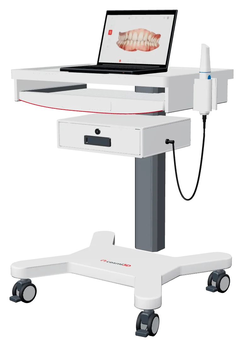 Cosmi3D cart with the Medit i900 scanner and computer